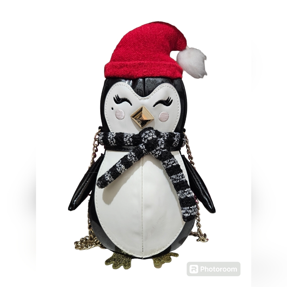 Betsey Johnson Holiday Penguin Crossbody Purse